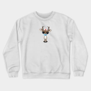 Cute Baby Reindeer Nurse Crewneck Sweatshirt